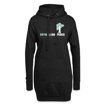 Trockenbauer Trockenbaumonteur Trockenbau - Hoodie-Kleid - Schwarz - Vorne