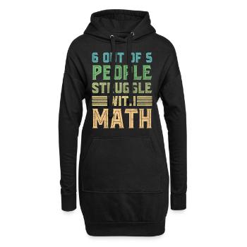 Math Jokes Mathmatician Teacher Math Mathematics - Hoodie-Kleid - Schwarz - Vorne