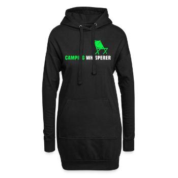 Camping Campingplatz Campen - Sweat-shirt à capuche long Femme - noir - Devant