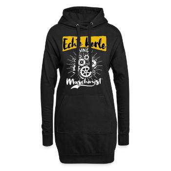Maschinist Sprüche Maschinenführer - Hoodie-Kleid - Schwarz - Vorne