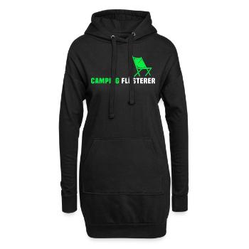 Campen Wohnwagen Camping Flüsterer - Hoodie-Kleid - Schwarz - Vorne
