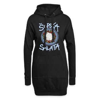 Šopska Salata Balkan Food Balkan Salad - Sweat-shirt à capuche long Femme - noir - Devant