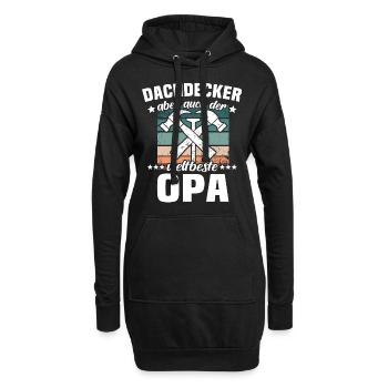 Papa Dachdecker Vater Dachdecken - Hoodie-Kleid - Schwarz - Vorne