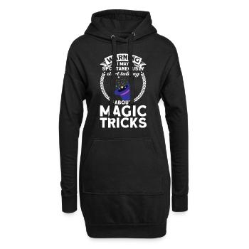 Magician Party Magic Tricks Performer Magician - Hoodie-Kleid - Schwarz - Vorne