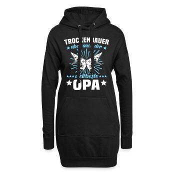 Trockenbauer Opa Geschenk Trockenbaumonteur Opas - Hoodie-Kleid - Schwarz - Vorne