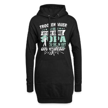Trockenbau Opa Trockenbauer Opas - Hoodie-Kleid - Schwarz - Vorne
