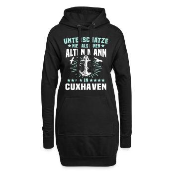 Cuxhaven Souvenir Cuxhavener Nordsee - Hoodie-Kleid - Schwarz - Vorne