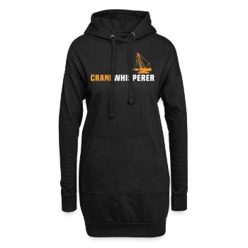 Grutier Grue Whisperer Grue Grue Grue - Sweat-shirt à capuche long Femme - noir - Devant