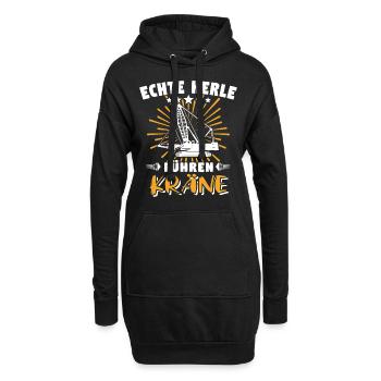 Kranführer Sprüche Kran Kranfahrer - Hoodie-Kleid - Schwarz - Vorne