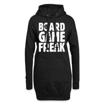 Board Game Freak Chess Player Dice - Hoodie-Kleid - Schwarz - Vorne