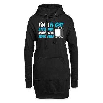 Personnel de cabine de l’hôtesse de l’air hôtesse de l’air - Sweat-shirt à capuche long Femme - noir - Devant
