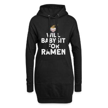 Babysitter Geschenk Babysitting Bester Babysitter - Hoodie-Kleid - Schwarz - Vorne