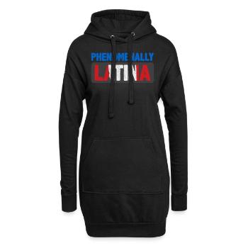 Phénoménalement Latina Pride Porto Rico Portoricain - Sweat-shirt à capuche long Femme - noir - Devant