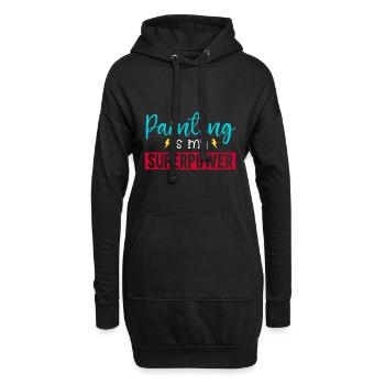 Peintre Cadeau Peinture Artiste Maître Peintre - Sweat-shirt à capuche long Femme - noir - Devant
