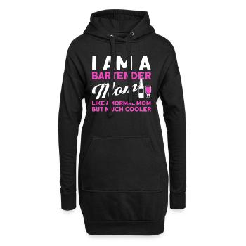 Barkeeper Geschenk Mixologist Spruch Bar - Hoodie-Kleid - Schwarz - Vorne