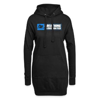 Nageur cadeau nageur disant natation - Sweat-shirt à capuche long Femme - noir - Devant
