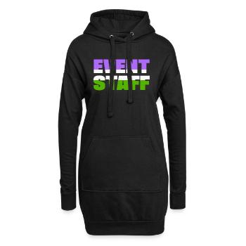 Événement Personnel Chemise Fête Équipage Uniforme Fierté Lgbt - Sweat-shirt à capuche long Femme - noir - Devant
