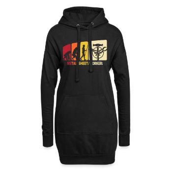Spengler Evolution Bauspengler - Sweat-shirt à capuche long Femme - noir - Devant