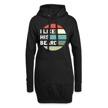Barbes Dire Barbe Drôle Barbe Cadeau Barbe - Sweat-shirt à capuche long Femme - noir - Devant
