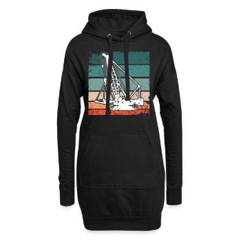 Grutier Grutier - Sweat-shirt à capuche long Femme - noir - Devant