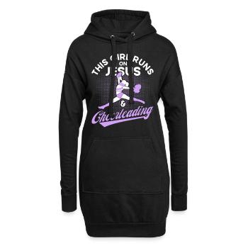 Cheerleading Cheerleader Cheering Team Cheer Coach - Hoodie-Kleid - Schwarz - Vorne