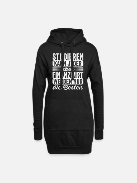 Finanzbeamter Finanzmanager Geld Job Arbeit - Hoodie-Kleid - Schwarz