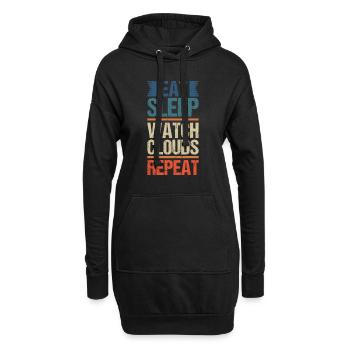 Météorologue Citation Cadeau Météorologie - Sweat-shirt à capuche long Femme - noir - Devant