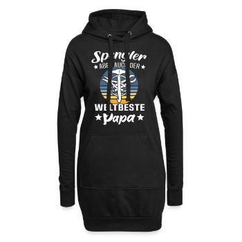 Spengler Papa Bauspengler Vater - Hoodie-Kleid - Schwarz - Vorne