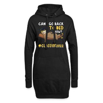 Graduierung Faultier Männer Frauen Graduiert 2022 - Hoodie-Kleid - Schwarz - Vorne
