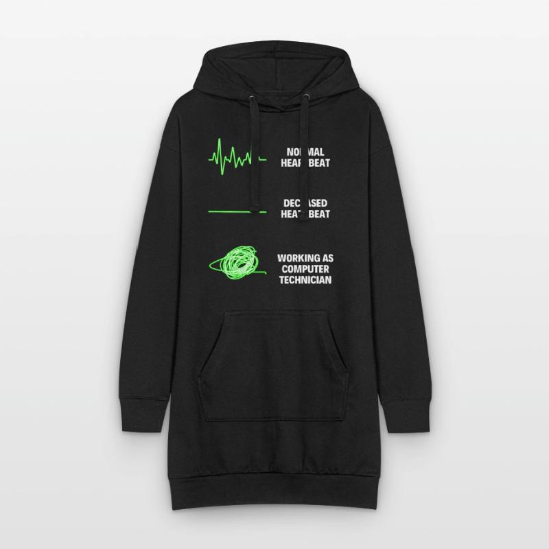 Computer Technician Funny Computer Technician Hoodie Dress