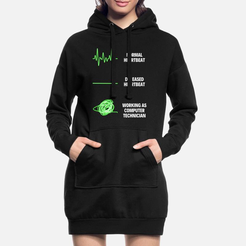 Computer Technician Funny Computer Technician Hoodie Dress