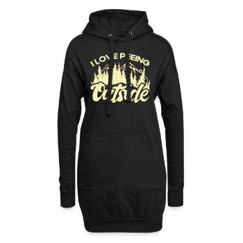 Camping Gift Drôle de dicton pour les campeurs - Sweat-shirt à capuche long Femme - noir - Devant