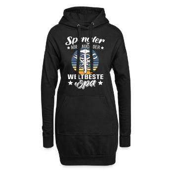 Spengler Opa Bauspengler Grossvater - Hoodie-Kleid - Schwarz - Vorne