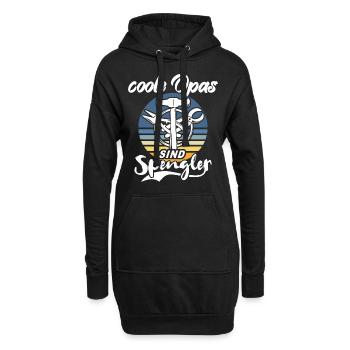 Spengler Opa Bauspengler Grossvater - Hoodie-Kleid - Schwarz - Vorne