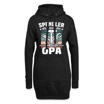 Bauspengler Opa Spengler - Hoodie-Kleid - Schwarz - Vorne