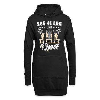 Bauspengler Opa Spengler - Hoodie-Kleid - Schwarz - Vorne