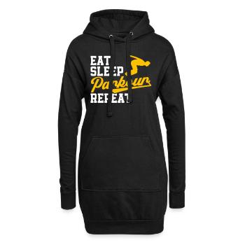 Parkour Cadeau Freerunning Parkour Runner - Sweat-shirt à capuche long Femme - noir - Devant