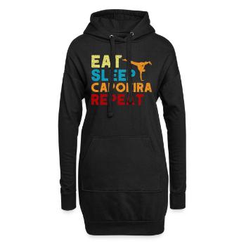 Capoeira Geschenk Brasilien Kampfkunst Capoeira - Hoodie-Kleid - Schwarz - Vorne