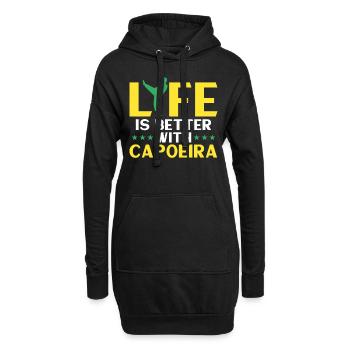 Capoeira Geschenk Brasilien Kampfkunst Capoeira - Hoodie-Kleid - Schwarz - Vorne