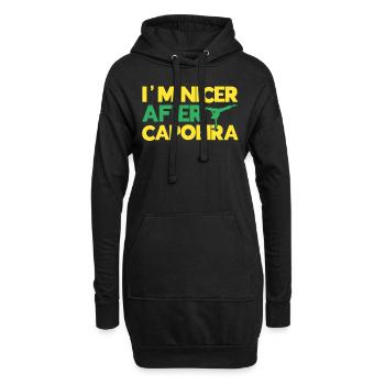Capoeira Cadeau Brésil Arts Martiaux Capoeira - Sweat-shirt à capuche long Femme - noir - Devant