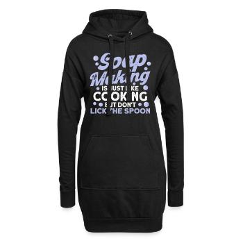 Soap Making Gift Homemade Soap Maker - Hoodie-Kleid - Schwarz - Vorne