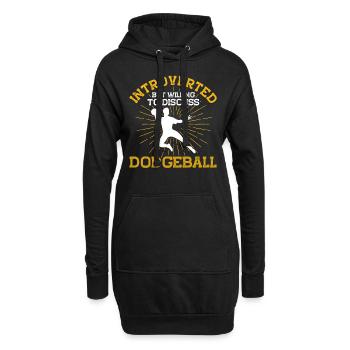Dodgeball Spieler Geschenk Ballspiele Dodgeball - Hoodie-Kleid - Schwarz - Vorne
