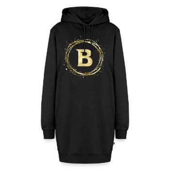 B - Hoodie-Kleid - Schwarz - Vorne