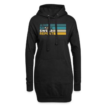 Billard Geschenkidee Billardspieler Pool Snooker - Hoodie-Kleid - Schwarz - Vorne