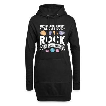 Géologue de la géologie collectrice de roches - Sweat-shirt à capuche long Femme - noir - Devant