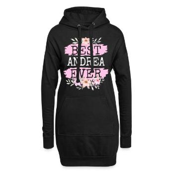 Andrea Geschenk Name Geburtstag - Hoodie-Kleid - Schwarz - Vorne