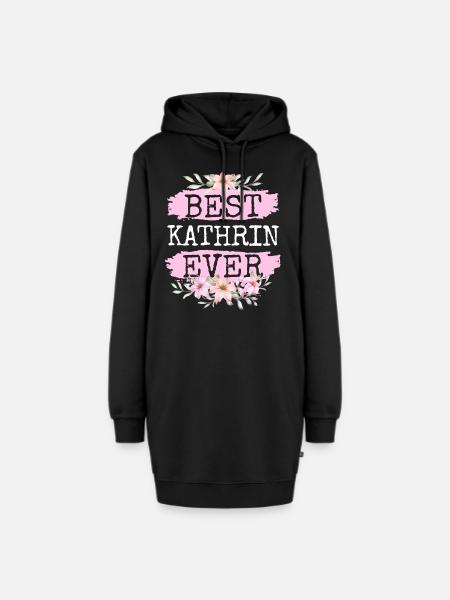 Kathrin Geschenk Name Geburtstag - Hoodie-Kleid - Schwarz