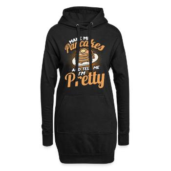 Pfannkuchen Food Lover Best Pancake Maker - Hoodie-Kleid - Schwarz - Vorne