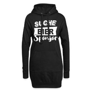 Bier Biersprüche Biertrinker Bierliebhaber - Hoodie-Kleid - Schwarz - Vorne