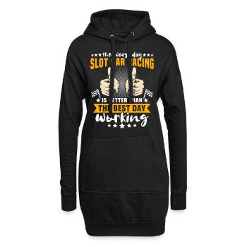 Slot Car Slotracing Slotcar - Sweat-shirt à capuche long Femme - noir - Devant